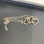 ティファニー　トリプルハート　シルバーネックレス